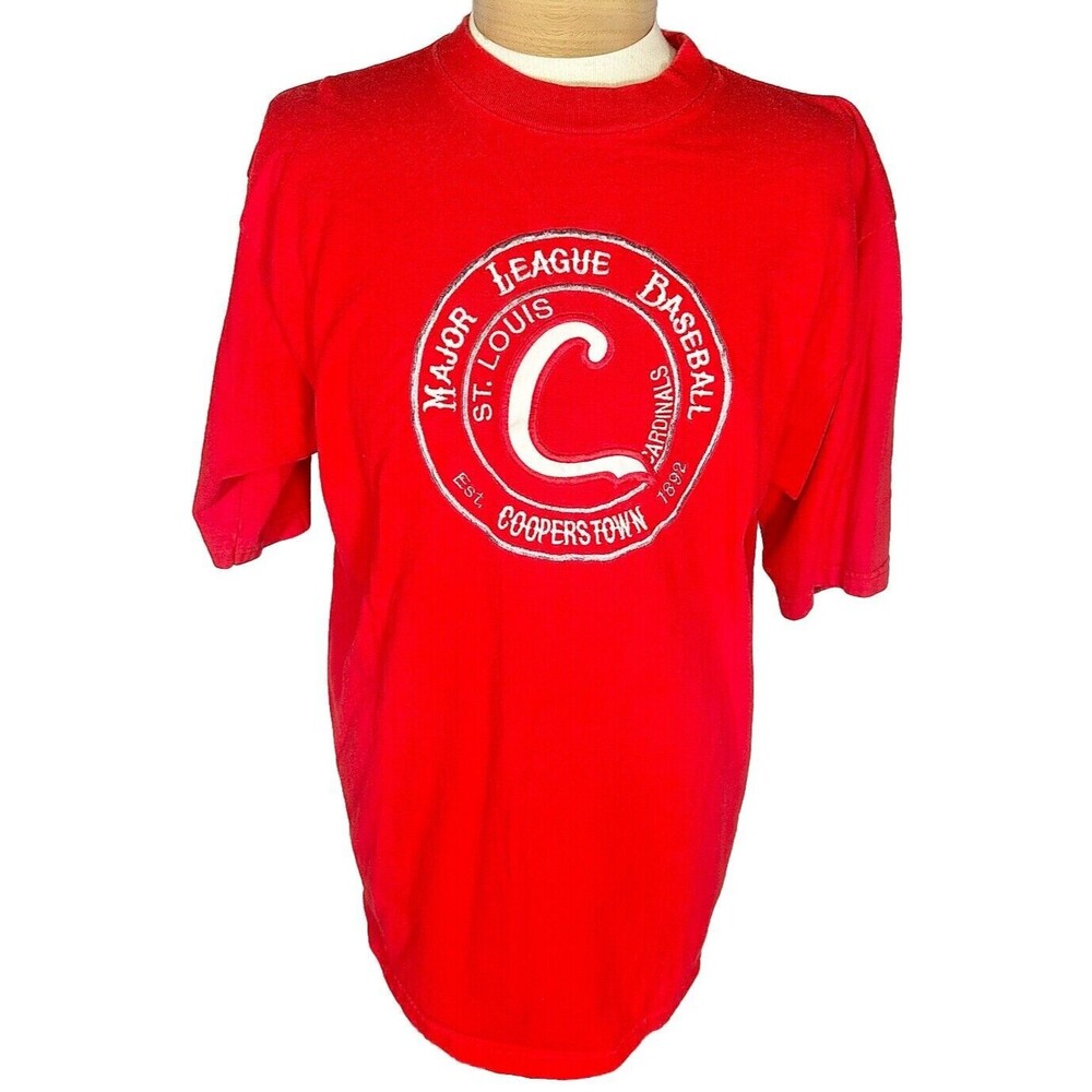 Vintage St. Louis Cardinals Cooperstown Collection Embroidered T Shirt